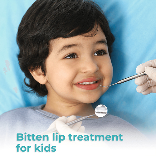 Bitten Lip treatment for kids